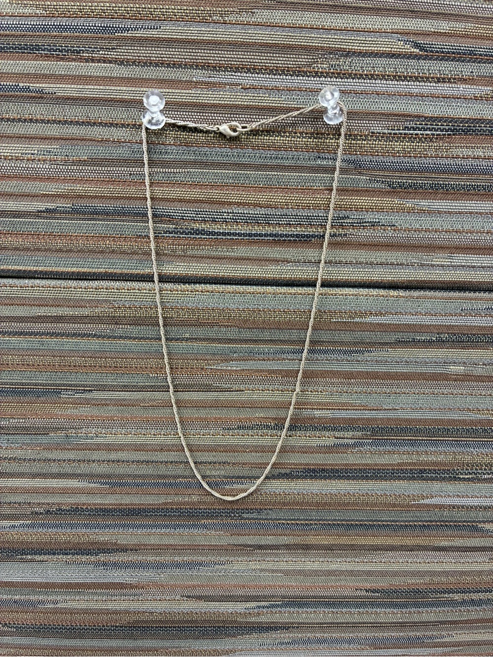 Minimalist Silver Rope Chain Necklace for child 15”